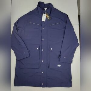 Puma Woven Full Zip Coat X Nanamica Mens Sz Small Blue Casual Athletic 539851 06